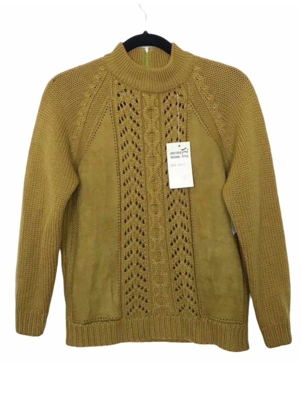 Tami Vintage Wool Suede Leather Sweater